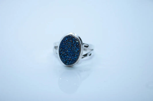 Sterling Silver Druzy Ring