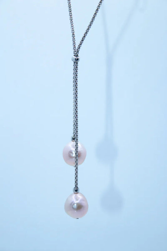 Sterling Silver Culture Pearl Necklace
