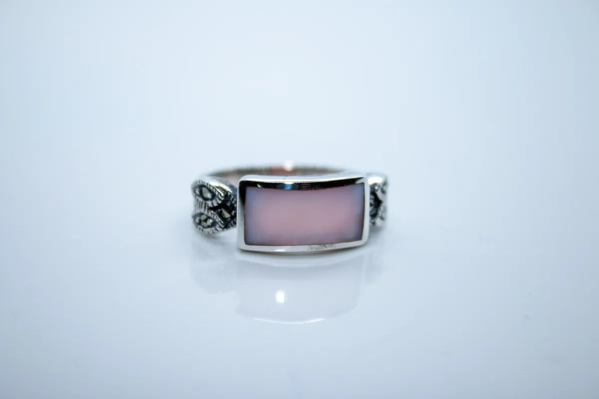 Sterling Silver Mother of Pearl Ring