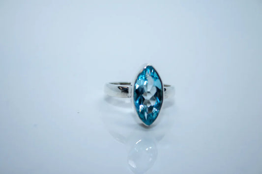 Sterling Silver Sky Blue Topaz Ring