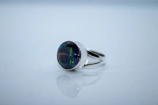 Sterling Silver Mystical Opals Ring