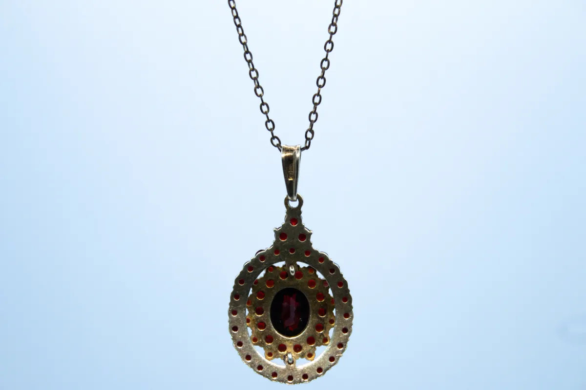 Gold Filled Garnet Necklace