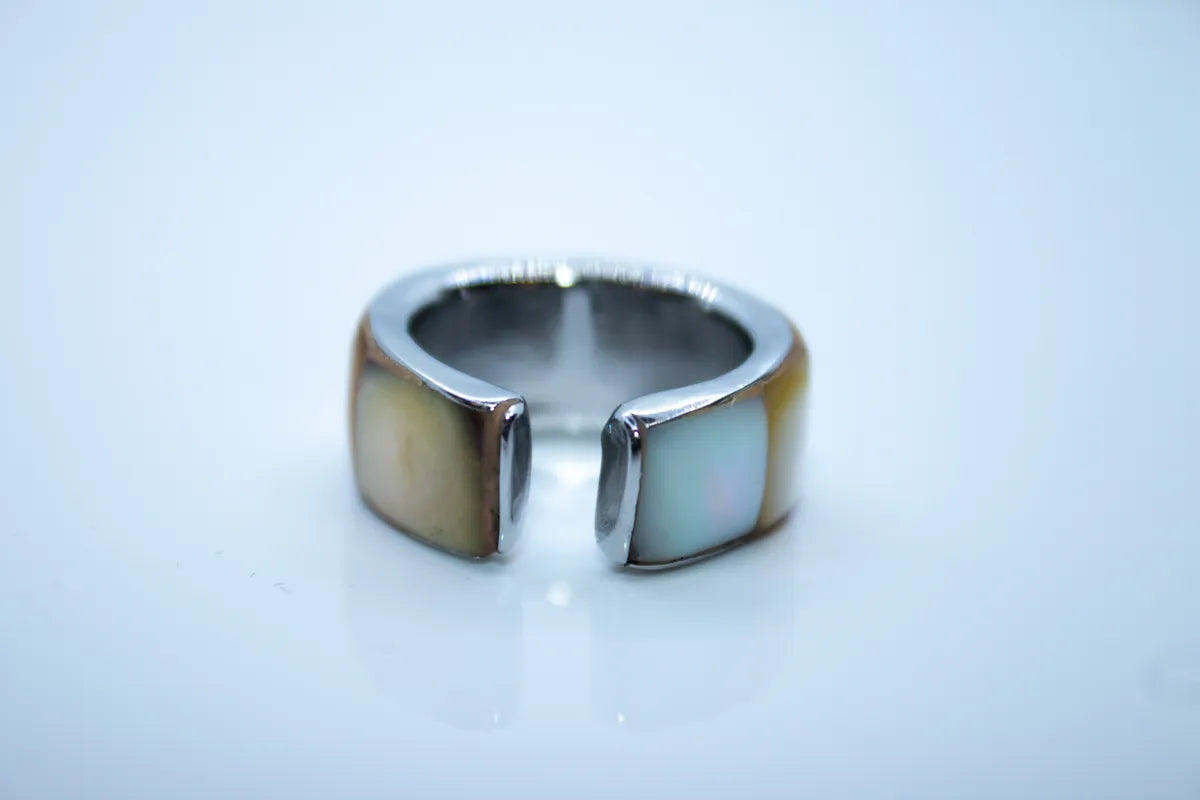 Sterling Silver Mother of Pearl Ring