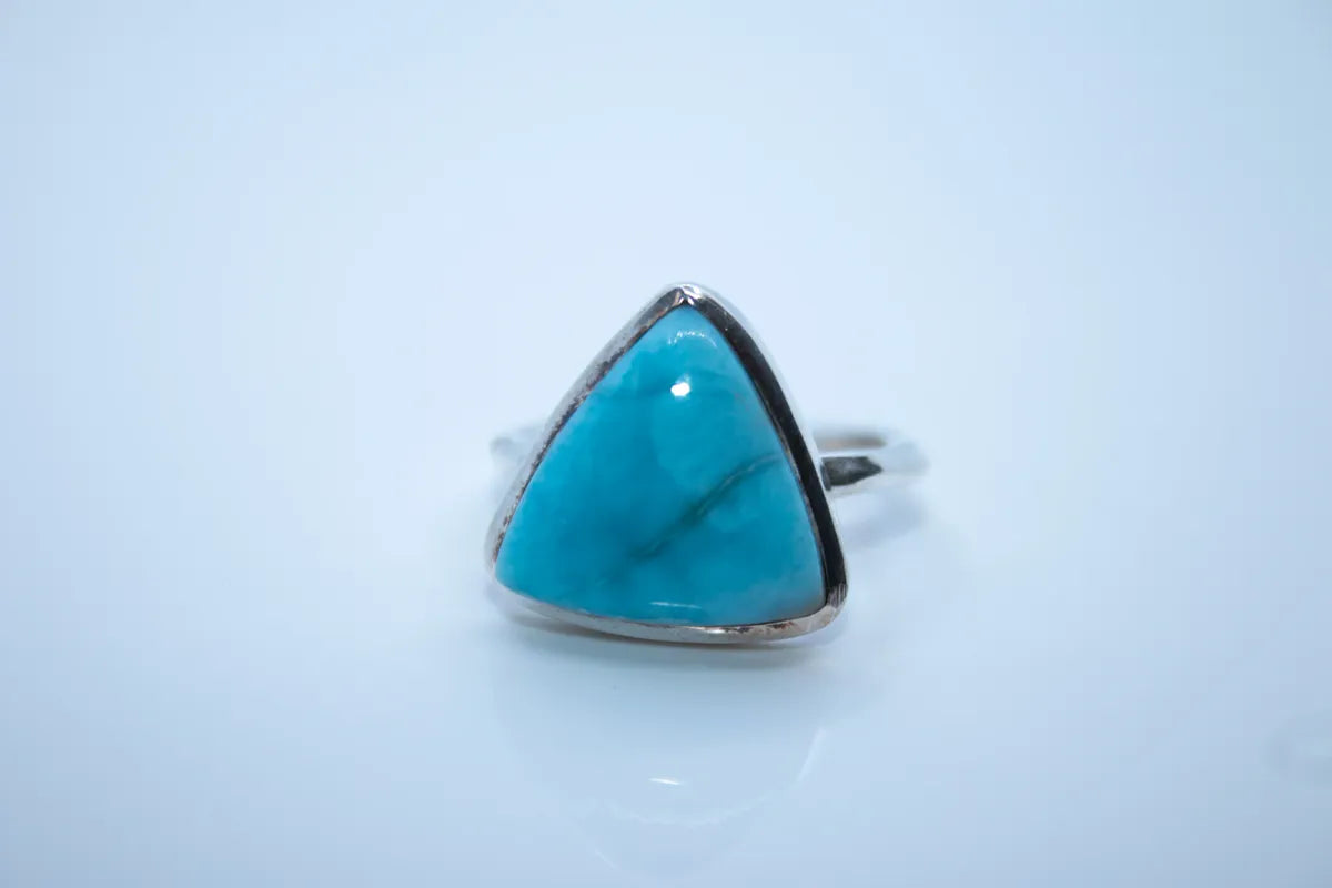 Sterling Silver Larimar Ring