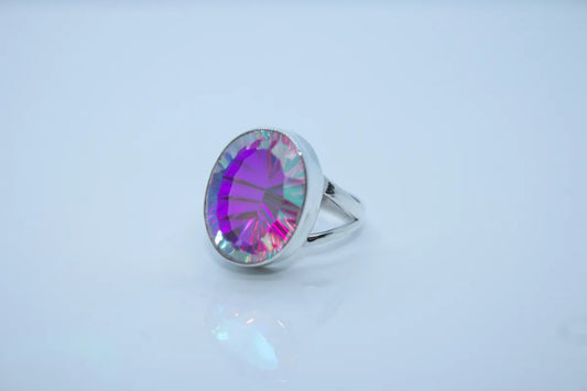 Sterling Silver Mystic Opal Ring