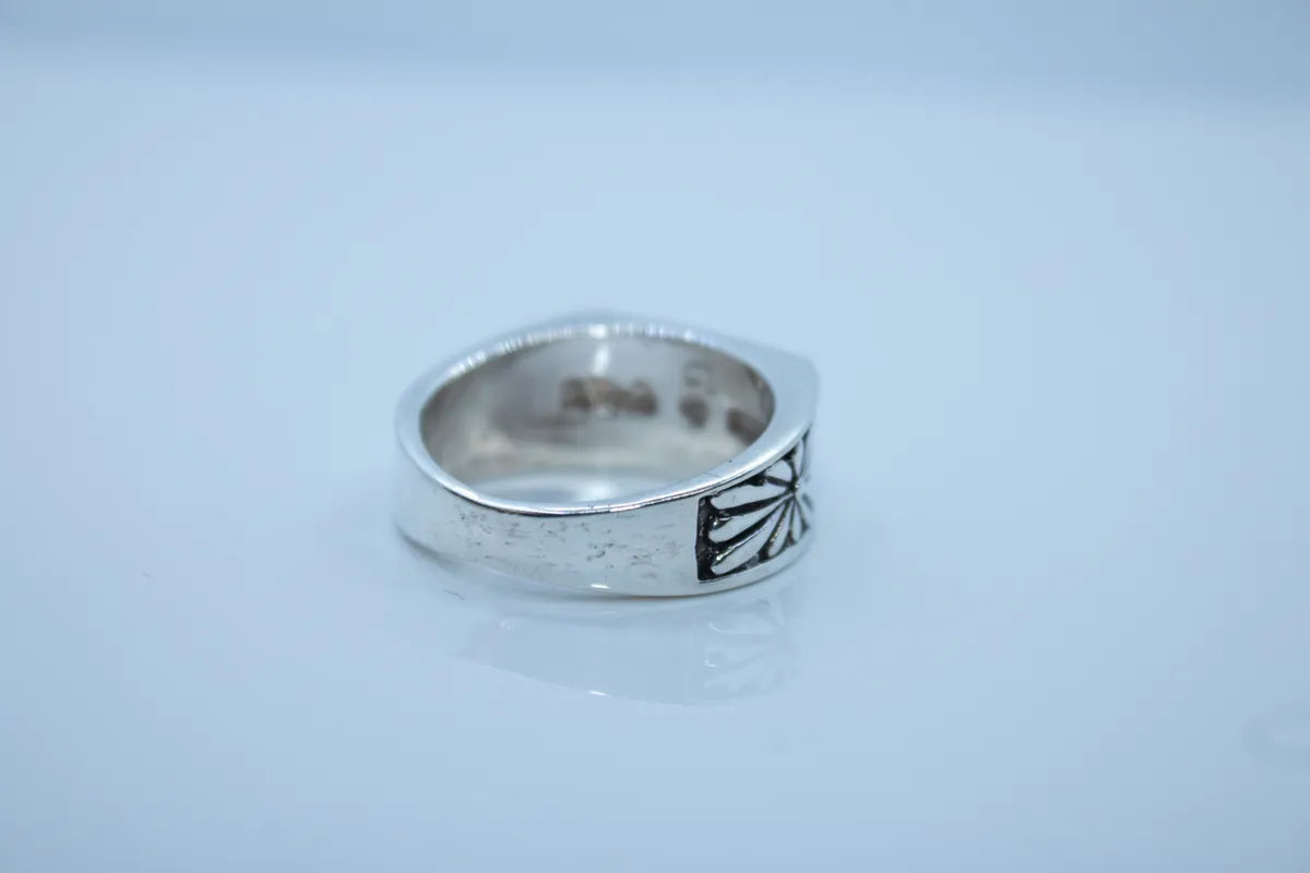 Sterling Silver Ring with Blue