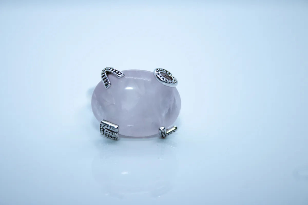 Sterling Silver Rose Quartz Ring